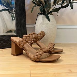 Braided block heels